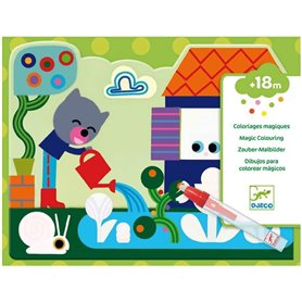 Coloriage a l eau cache dans le jardin