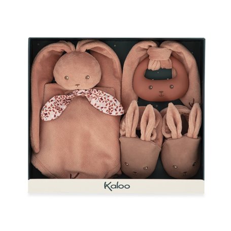 coffret cadeau naissance Lapinou terracotta
