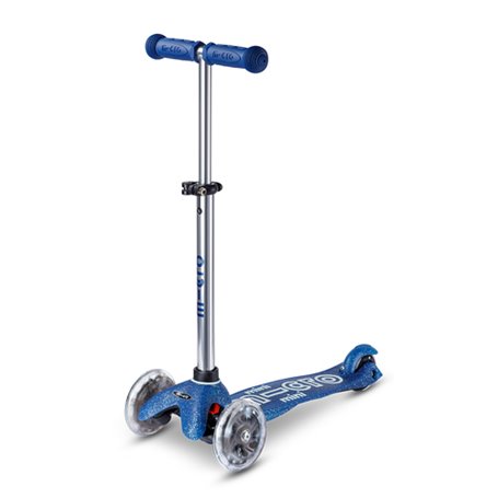 Trottinette Micro Mobility à trois roues Bleu Glitter LED MMD219