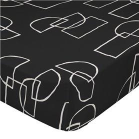 Drap housse HappyFriday BLANC Multicouleur 200 x 200 x 32 cm