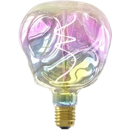 Ampoule LED E27 - CALEX - G125 NEO ORGANIC - Filament flexible - 4 W - 200 lm - 1800 K - Intensité variable - Arc-en-ciel