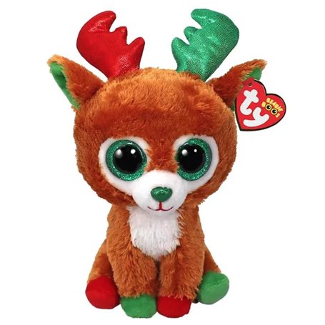 TY BEANIE BOO'S Christmas Tinseltoes le renne 15CM