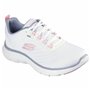 Chaussures de sport pour femme Skechers Flex Appeal 5.0 Blanc Rose