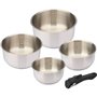 4 Casseroles - BAUMALU - COMETE - Tous feux dont induction - 14 a 20 cm