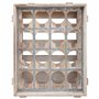 Range Bouteilles Alexandra House Living Naturel Bois d'épicéa 55 x 32 x 41 cm 16 bouteilles Caisse