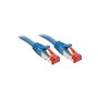 Lindy RJ-45/RJ-45 Cat6 0.3m câble de réseau Bleu 0