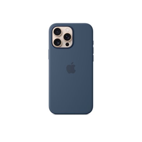 Apple Coque en silicone avec MagSafe pour iPhone 16 Pro Max - Denim