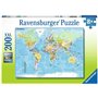 Puzzle XXL 200 p  - Carte du Monde