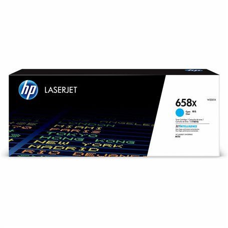 Toner HP LaserJet 658X Cyan