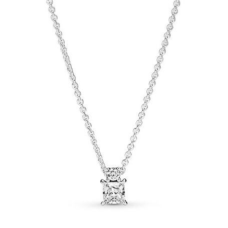 Pendentif Femme Pandora ROUND & SQUARE