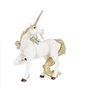 39018 licorne blanche doree papo