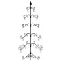 vidaXL Arbre de Noël en métal pour décoration noir 150 cm