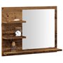 vidaXL Armoire à miroir salle de bain chêne artisanal 60x10