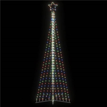 vidaXL Guirlande de sapin de Noël 495 LED colorées 300