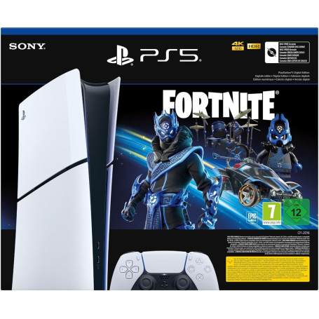 Sony, PlayStation®5 – Fortnite® Cobalt Star (modèle – Slim), Edition Numérique, PS5 avec 1 Manette Sans Fil DualSense 415,71 €