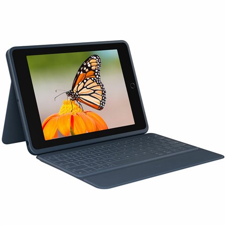 Logitech Rugged Combo 3 Bleu Smart Connector QWERTY Espagnole