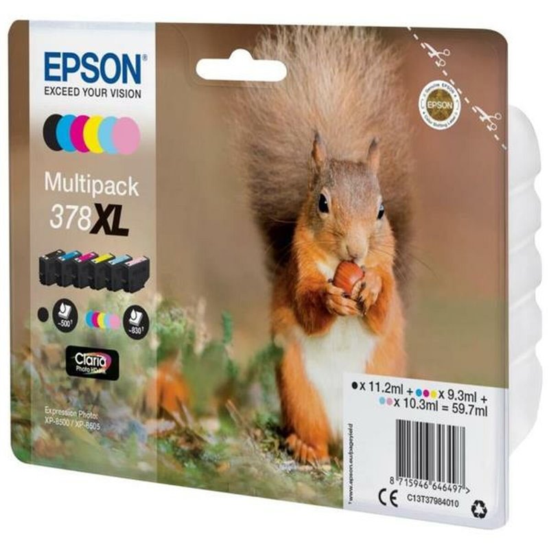 Image secondaire de Epson Squirrel Multipack 6-colours 378XL Claria Photo HD Ink