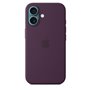 APPLE iPhone 16 - Coque en silicone avec MagSafe - Plum