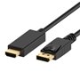 Ewent EC1432 câble vidéo et adaptateur 3 m DisplayPort HDMI Type A (Standard) Noir