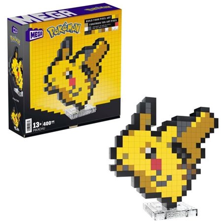 MEGA-Pokémon-Pikachu-Coffret de construction rétro 400 pieces - MEGA Pokémon - HTH74