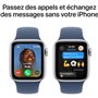 Apple Watch SE GPS + Cellular - 40mm - Boîtier Silver Aluminium - Bracelet Denim Sport Band - S/M