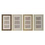 Cadre photo Home ESPRIT Blanc Marron Beige Naturel Verre polystyrène Scandinave 26 X 2 X 44 cm (4 Unités)