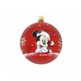 Boule de Noël Mickey Mouse Happy smiles 10 Unités Rouge Plastique (Ø 6 cm)