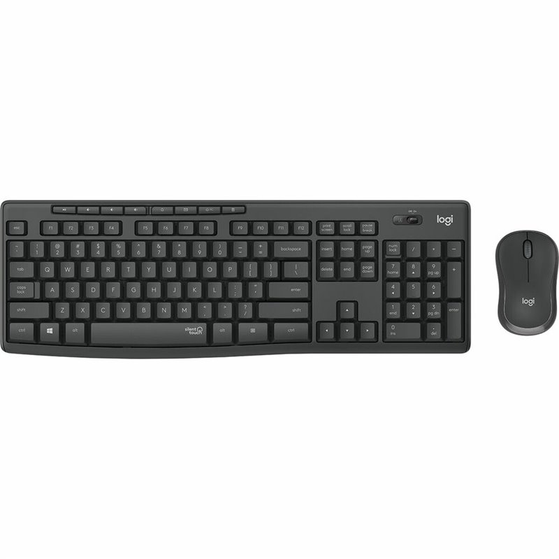 Logitech MK295 Silent Wireless Combo clavier Souris incluse RF sans fil Portuguais Graphite