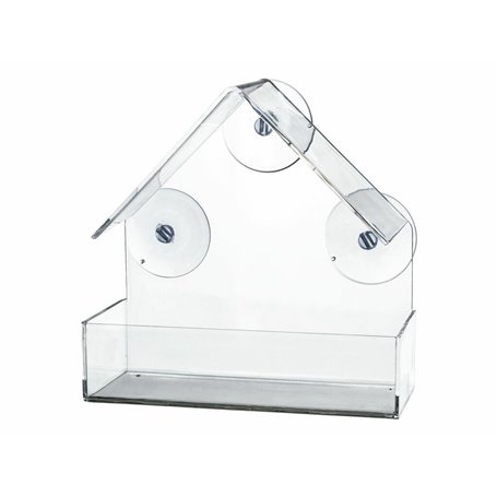 Mangeoire pour oiseaux Trixie Transparent 225 ml 15 × 15 × 6 CM
