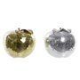 Boule à Facettes DKD Home Decor Argenté Doré Résine Pomme Moderne (21 x 21 x 19 cm) (2 Unités)