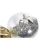 Boule à Facettes DKD Home Decor Argenté Doré Résine Pomme Moderne (21 x 21 x 19 cm) (2 Unités)