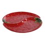 Assiette Home ESPRIT Rouge Grès Moderne 32 x 31 x 3