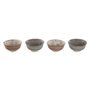 Set de Bols Home ESPRIT Marron Beige Porcelaine Fleurs Shabby Chic 11
