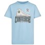 T shirt à manches courtes Enfant Converse Script Sneaker Gfx Bleu ciel