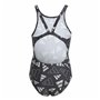 Maillot de Bain Fille Adidas Aop Bars Suit Gris