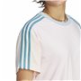 T-shirt à manches courtes femme Adidas 3S Cr Blanc