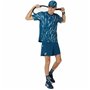 Maillot de Corps de Sport à Manches Coupe Asics Game Ss Top Bleu Tennis