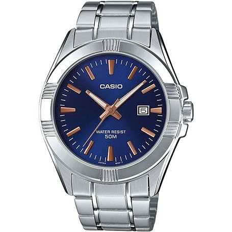 Montre Homme Casio Bleu Argenté (Ø 43