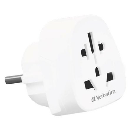 Verbatim WTEU-02 adaptateur prise d'alimentation Type F Universel Blanc