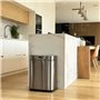 Poubelle de cuisine automatique design - UPPER - KITCHEN MOVE - 60 L - Inox avec cerclage