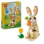 LEGO Creator 31162 3-en-1 L'adorable lapin - Jeu de construction pour fille des 8 ans