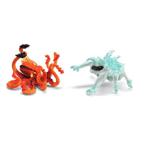 Figurines Duo Pieuvre de Lave vs Insecte de Glace