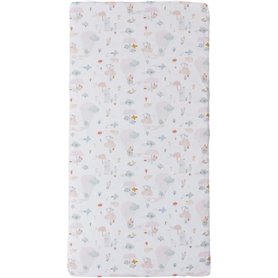 Matelas nomade Balloons - 120 x 60 x 4 cm - Blanc - TINEO
