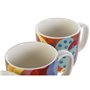 Ensemble de tasses à café DKD Home Decor Multicouleur Corail Bambou Dolomite Moderne 180 ml