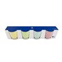 Ensemble de tasses à café Home ESPRIT Jaune Bleu Vert Rose Porcelaine 90 ml 4 Pièces