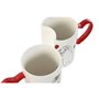 Ensemble de 2 mugs Home ESPRIT Love Blanc Rouge Chats