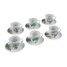 Lot de tasses avec soucoupes Versa Porcelaine Volets