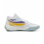 Chaussures de Basket-Ball pour Adultes Puma Court Pro Blanc Jaune