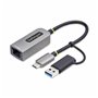 Câble USB Startech U2GA-USB-C-ETHERNET Gris