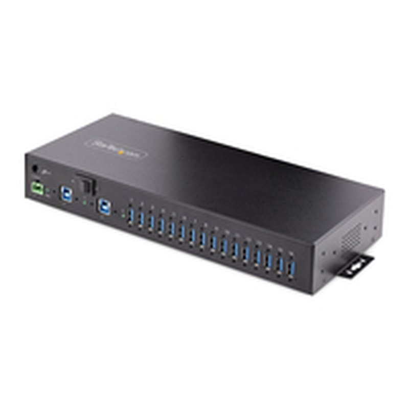 Image secondaire de Hub USB Startech Hub Ladrón USB 3.0 5Gb de 16 Puertos Industrial - Metal - Montaje en Rack/Superficie/DIN - Carga Compartida USB